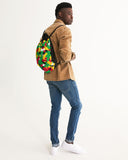 Guyana Flag Camo Canvas Drawstring Bag