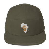 Africa Map Fist Five Panel Cap - Conscious Apparel Store