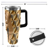 African Queen 40oz Tumbler with Black Handle - Conscious Apparel Store