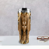 African Queen 40oz Tumbler with Black Handle - Conscious Apparel Store