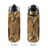 African Queen Insulated Water Bottle with Straw Lid (18oz) - Conscious Apparel Store