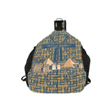 Ankh Cross Hieroglyphics (Blue) Casual Chest Bag (6 Colors Available) - Conscious Apparel Store