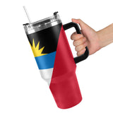 Antigua Flag 40oz Tumbler with Black Handle - Conscious Apparel Store