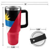 Antigua Flag 40oz Tumbler with Black Handle - Conscious Apparel Store