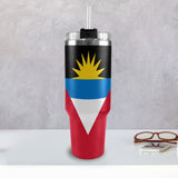 Antigua Flag 40oz Tumbler with Black Handle - Conscious Apparel Store