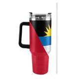 Antigua Flag 40oz Tumbler with Black Handle - Conscious Apparel Store