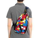 Antigua Flag Camo Men's Casual Chest Bag - Conscious Apparel Store