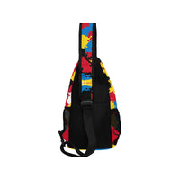 Antigua Flag Camo Men's Casual Chest Bag - Conscious Apparel Store