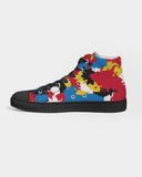 Antigua Flag Camo Men's Hightop Canvas Shoe - Black (Available options: Men/Women) - Conscious Apparel Store