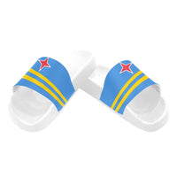 Aruba Flag Women's Slide Sandals - Conscious Apparel Store