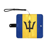 Barbados Flag Flip Leather Purse for Mobile Phone/Small - Conscious Apparel Store