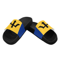 Barbados Flag Women's Slide Sandals - Conscious Apparel Store