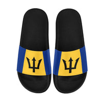 Barbados Flag Women's Slide Sandals - Conscious Apparel Store