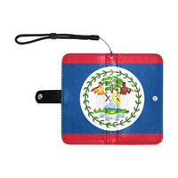 Belize Flag Flip Leather Purse for Mobile Phone/Small - Conscious Apparel Store