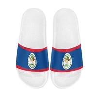 Belize Flag Women's Slide Sandals - Conscious Apparel Store