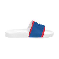 Belize Flag Women's Slide Sandals - Conscious Apparel Store