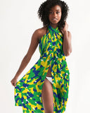 Brazil Flag Camo All - Over Print Swim Cover Up - Conscious Apparel Store