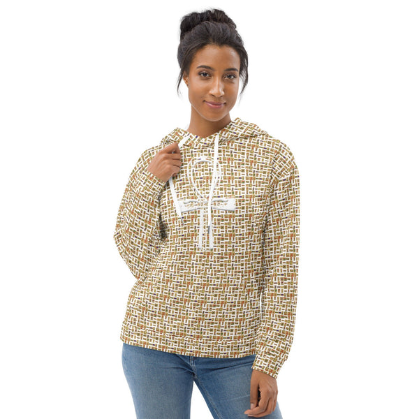 Egyptian Ankh Cross (White) Unisex Hoodie - Conscious Apparel Store