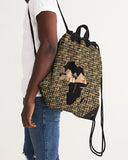 Egyptian Hieroglyphics Nubia Canvas Drawstring Bag - Conscious Apparel Store