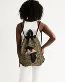 Egyptian Hieroglyphics Nubia Canvas Drawstring Bag - Conscious Apparel Store