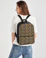 Egyptian Hieroglyphics Nubia Classic Faux Leather Backpack - Conscious Apparel Store