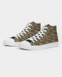 Egyptian Hieroglyphics Nubia Men's Hightop Canvas Shoe - Conscious Apparel Store