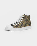 Egyptian Hieroglyphics Nubia Men's Hightop Canvas Shoe - Conscious Apparel Store