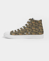 Egyptian Hieroglyphics Nubia Men's Hightop Canvas Shoe - Conscious Apparel Store