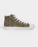 Egyptian Hieroglyphics Nubia Men's Hightop Canvas Shoe - Conscious Apparel Store