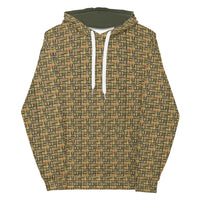 Egyptian Hieroglyphics (Olive) Unisex Hoodie - Conscious Apparel Store