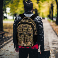 Egyptian Nubia Ankh Cross (Black) Casual Backpack (6 Colors Available) - Conscious Apparel Store