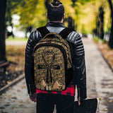 Egyptian Nubia Ankh Cross (Black) Casual Backpack (6 Colors Available) - Conscious Apparel Store