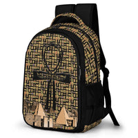 Egyptian Nubia Ankh Cross (Black) Casual Backpack (6 Colors Available) - Conscious Apparel Store