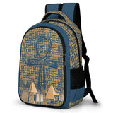 Egyptian Nubia Ankh Cross (Blue) Casual Backpack (6 Colors Available) - Conscious Apparel Store