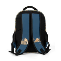 Egyptian Nubia Ankh Cross (Blue) Casual Backpack (6 Colors Available) - Conscious Apparel Store