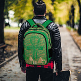 Egyptian Nubia Ankh Cross (Green) Casual Backpack (6 Colors Available) - Conscious Apparel Store