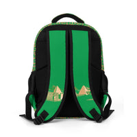 Egyptian Nubia Ankh Cross (Green) Casual Backpack (6 Colors Available) - Conscious Apparel Store