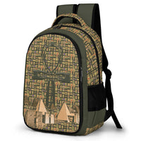 Egyptian Nubia Ankh Cross (Olive) Casual Backpack (6 Colors Available) - Conscious Apparel Store