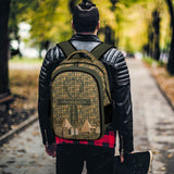 Egyptian Nubia Ankh Cross (Olive) Casual Backpack (6 Colors Available) - Conscious Apparel Store