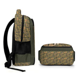 Egyptian Nubia Ankh Cross (Olive) Casual Backpack (6 Colors Available) - Conscious Apparel Store