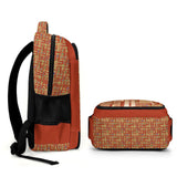 Egyptian Nubia Ankh Cross (Red - Rust) Casual Backpack (6 Colors Available) - Conscious Apparel Store