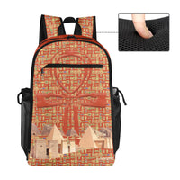 Egyptian Nubia Ankh Cross Sports Backpack (6 Colors Available) - Conscious Apparel Store