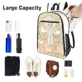 Egyptian Nubia Ankh Cross (White) Sports Backpack (6 Colors Available) - Conscious Apparel Store