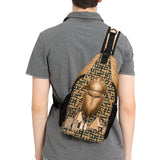 Egyptian Nubia Scarab (Black) Casual Chest Bag (6 Colors Available) - Conscious Apparel Store