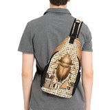 Egyptian Nubia Scarab (White) Casual Chest Bag (6 Colors Available) - Conscious Apparel Store