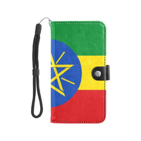 Ethiopia Flag Flip Leather Purse for Mobile Phone/Large - Conscious Apparel Store