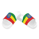 Ethiopia Flag Women's Slide Sandals - Conscious Apparel Store