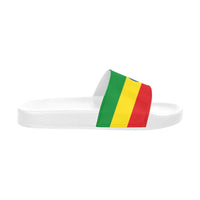 Ethiopia Flag Women's Slide Sandals - Conscious Apparel Store