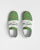 Green Hieroglyphics Men's Two-Tone Sneaker - Conscious Apparel Store