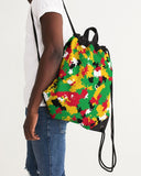 Guyana Flag Camo Canvas Drawstring Bag - Conscious Apparel Store